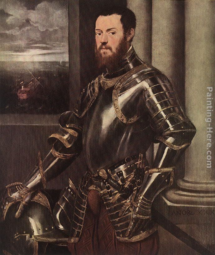 Man in Armour painting - Jacopo Robusti Tintoretto Man in Armour art painting